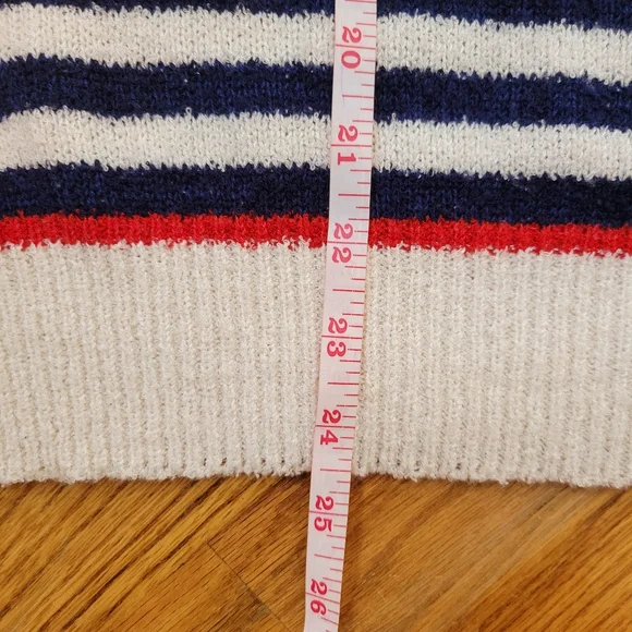 Keneth Too! Nautical Striped Sleeveless Sweater Size  L - Picture 14 of 14